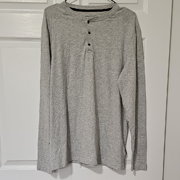 Kenneth Cole Gray Long Sleeve Tees - Picture 1 of 3